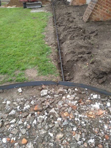 Site welded metal edging-2